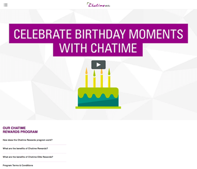 Loyalty Case Study Chatime Rewards